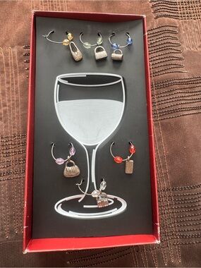 NWT!!  Wine Charms Gift Box